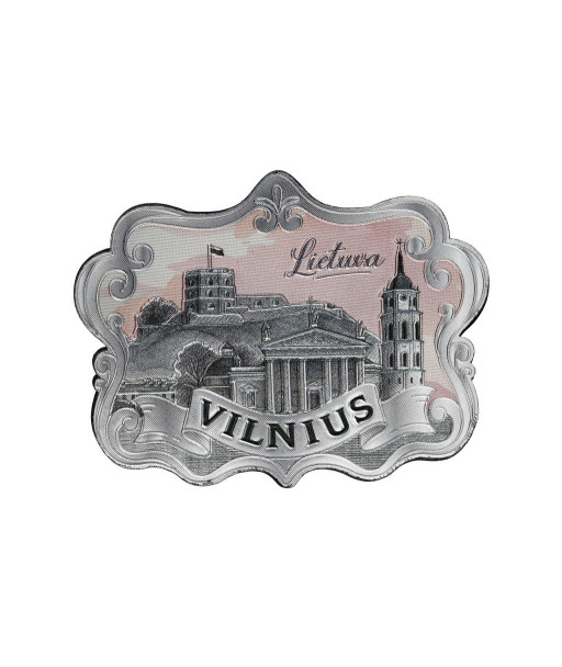 Magnetas Vilnius su sidabro folija